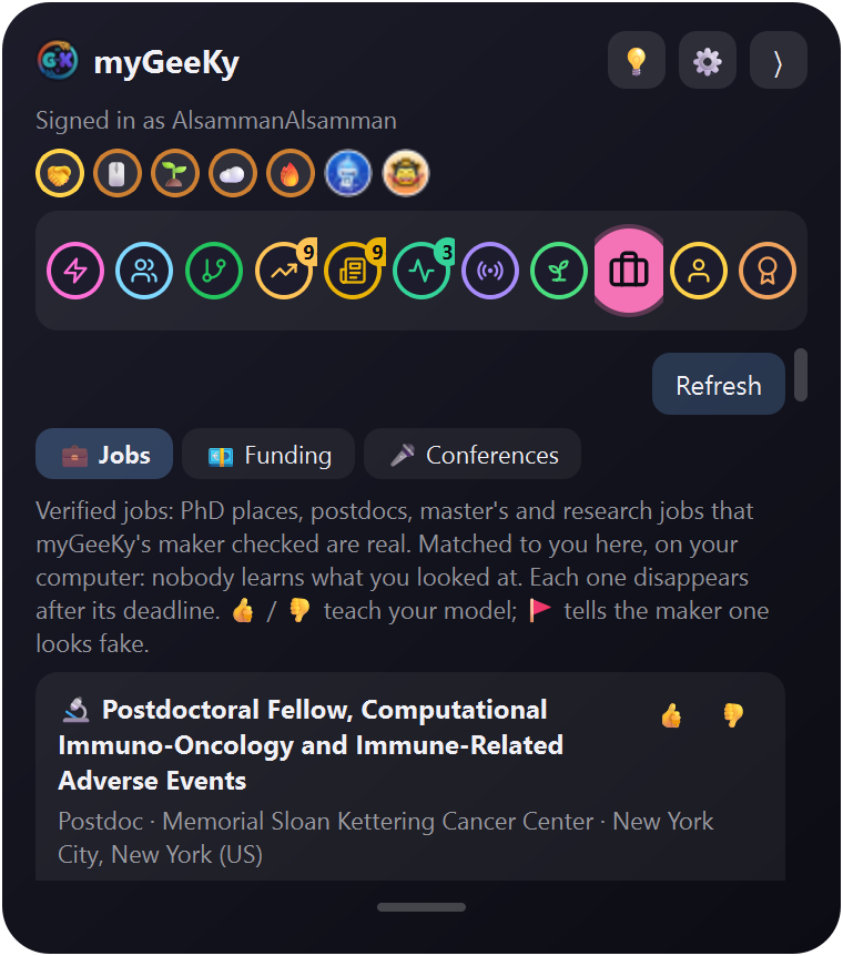 Chances: verified jobs matched to you