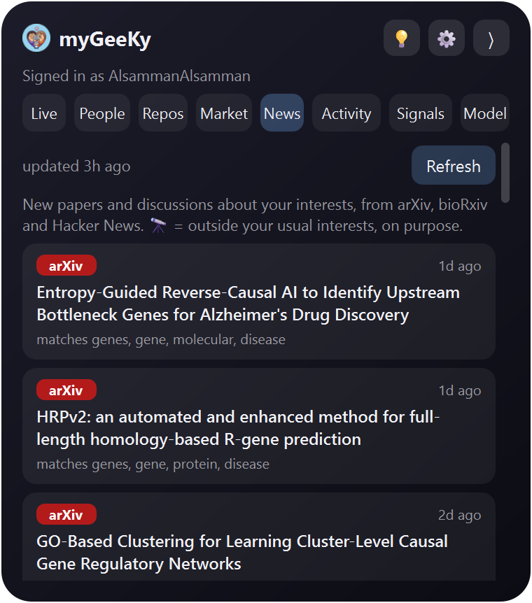 News tab